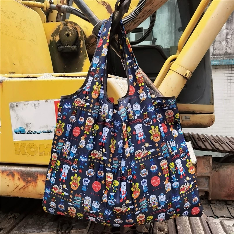 일본식 안판맨 접이식 쇼핑백 귀여운 대용량 숄더백 만화 - Japanese Lifestyle Goods 리뷰 및 가격