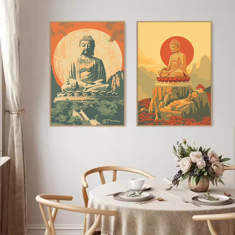 레트로 일본 스타일 도쿄 불상 명상 사원 여행 젠 포스 - Japanese Zen Lifestyle 리뷰 및 가격